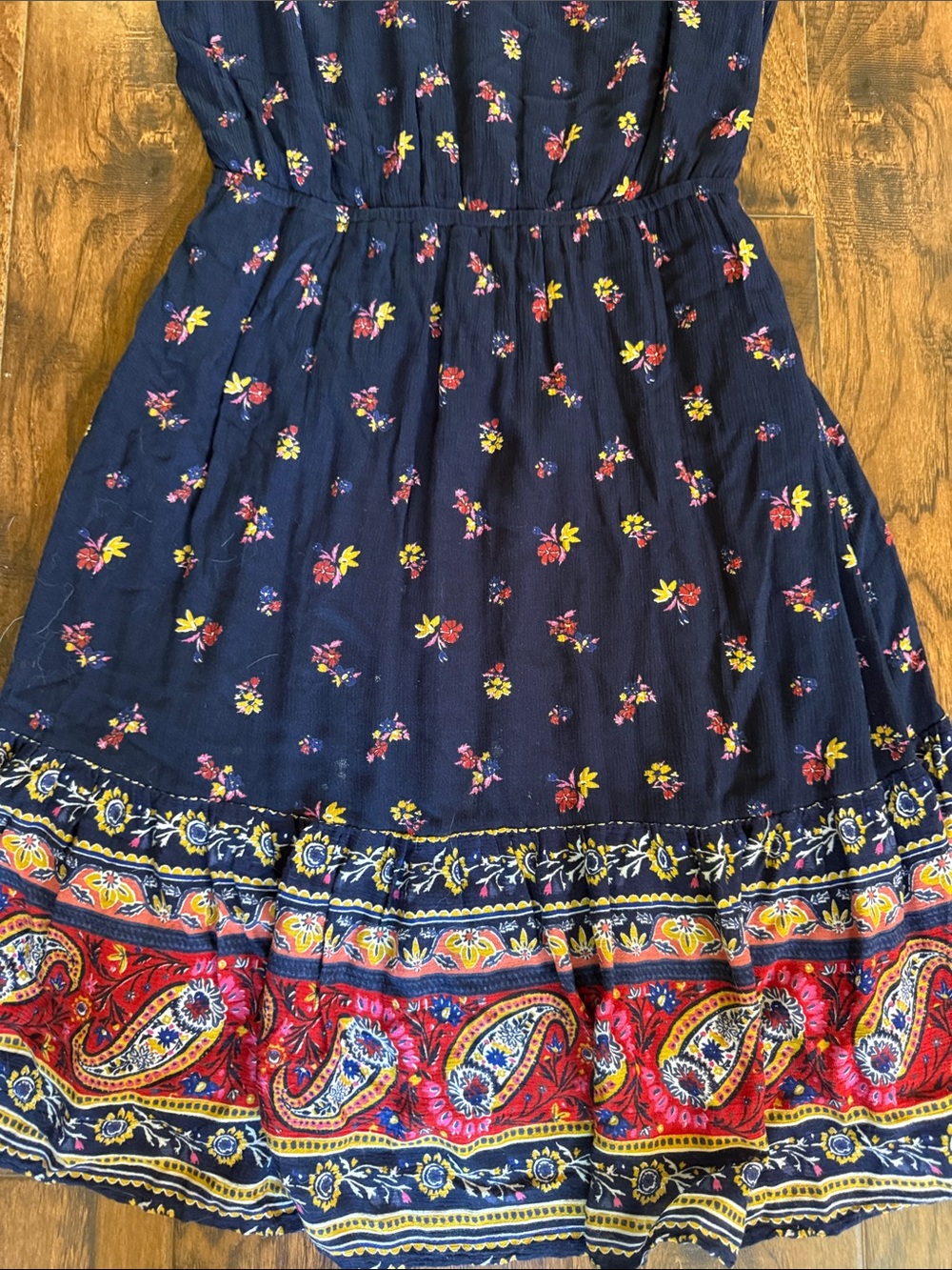 Old Navy Sleeveless Navy dress, size medium - Picture 4 of 6